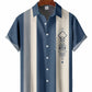 Hawaiian Shirt / Adults / S Men's Vintage 50's Geometry Bowling Hawaiian Shirt