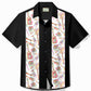 Hawaiian Shirt / Adults / S Men's Vintage Bowling Instrument Guitar Print Casual Hawaiian Shirt