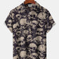 Hawaiian Shirt / Adults / S Men's Vintage Skull Hawaiian Shirt