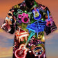 Hawaiian Shirt / Adults / S Men's Where Words Fail Music Speaks colorful hawaiian shirt