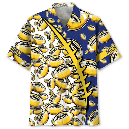 Hawaiian Shirt / Adults / S Michigan State Football Hawaiian Shirt