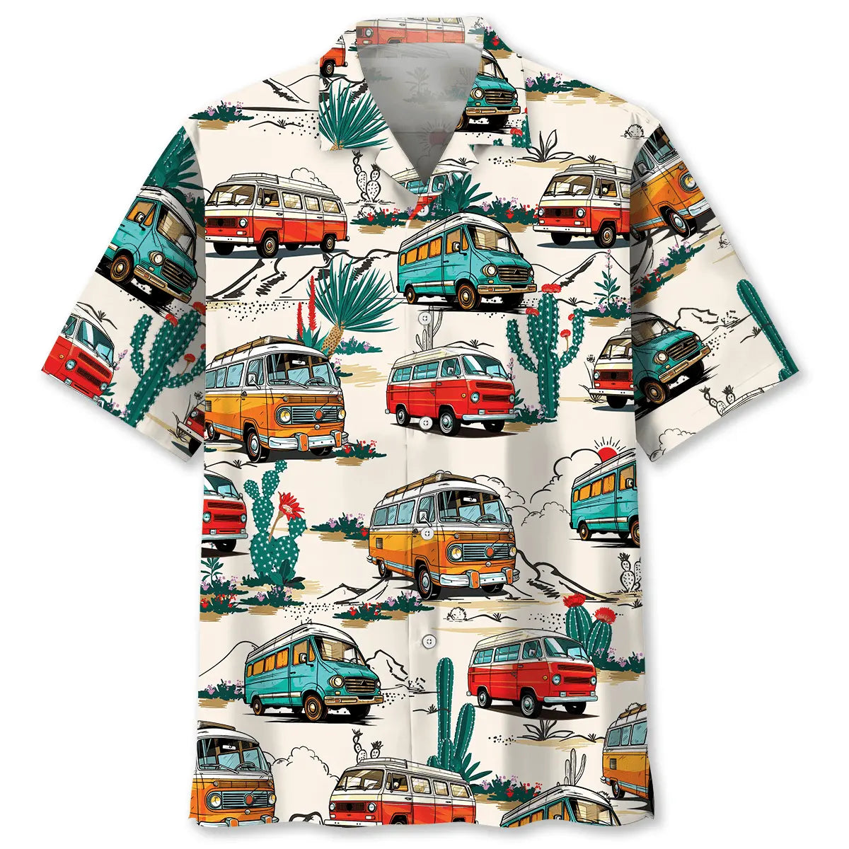 Hawaiian Shirt / Adults / S Minivan Car Hawaiian Shirt