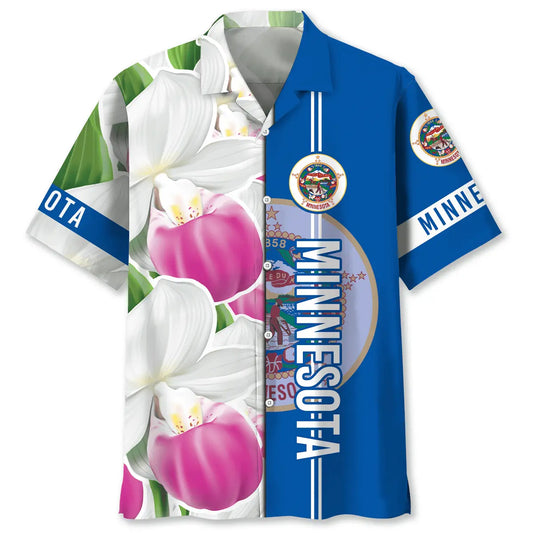 Hawaiian Shirt / Adults / S Minnesota State Hawaiian Shirt