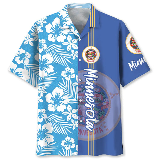 Hawaiian Shirt / Adults / S Minnesota State Nature Hawaiian Shirt