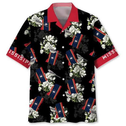Hawaiian Shirt / Adults / S Mississippi State Flag Proud Hawaiian Shirt