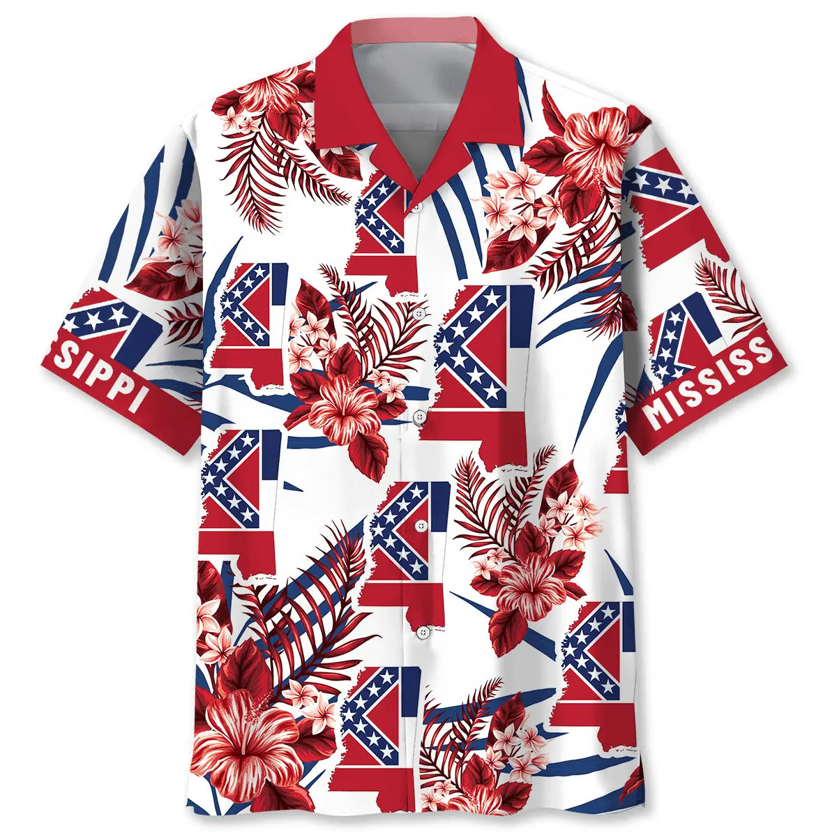 Hawaiian Shirt / Adults / S Mississippi State Proud Hawaiian Shirt