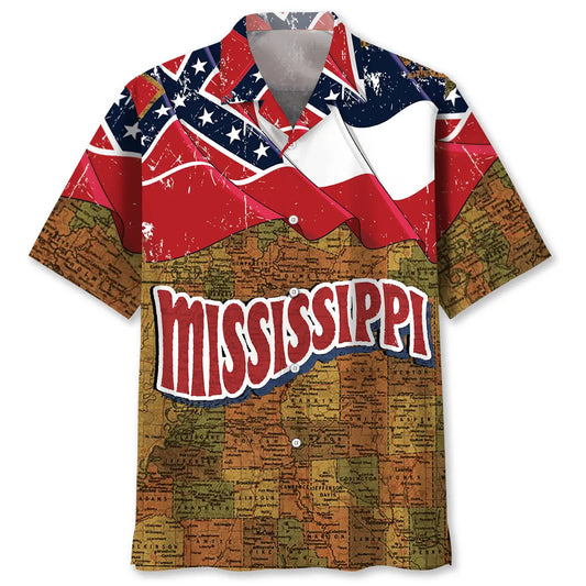 Hawaiian Shirt / Adults / S Mississippi State Proud Hawaiian Shirt