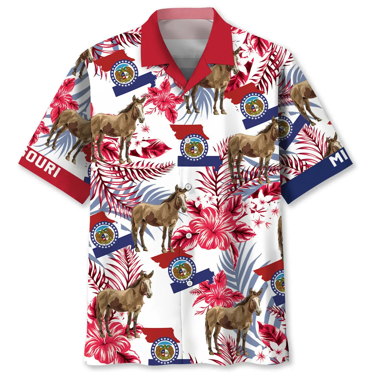 Hawaiian Shirt / Adults / S Missouri State Proud Hawaiian Shirt