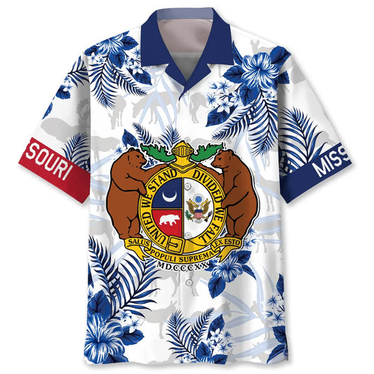 Hawaiian Shirt / Adults / S Missouri State Proud Hawaiian Shirt
