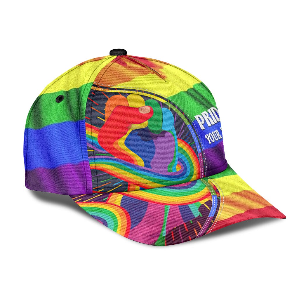 Custom Pride Together We Rise Personalized Name – Classic Cap