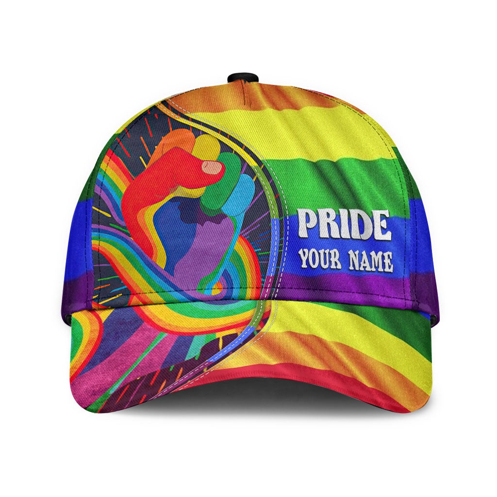 Custom Pride Together We Rise Personalized Name – Classic Cap