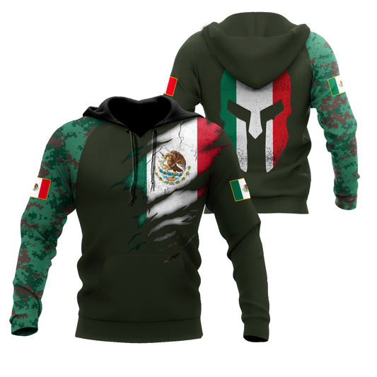 Mexican Coat Of Arms Art - 3D Hoodie
