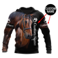 Love Horse All Over Print Art – 3D Hoodie