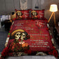 Sugar Skull Couple Love Gift Bedding Cover For Gothic Bedroom Decor