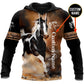 Love Horse Custom Name Art – 3D Hoodie