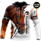 White Horse Custom Name Art – 3D Hoodie