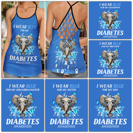 Diabetes Awareness I Wear Blue Limited Edition – Hollow Tank Top