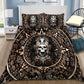Mexican Aztec Skull Warrior Bedding Cover For Gothic Bedroom Decor