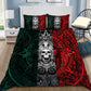 Mexican Aztec Skull Warrior Bedding Cover For Gothic Bedroom Decor