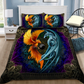 Purple Dragon Phoenix Bedding Cover For Fantasy Bedroom Decor