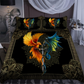 Dragon Phoenix Sword Bedding Cover For Fantasy Bedroom Decor