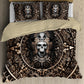 Mexican Aztec Skull Warrior Bedding Cover For Gothic Bedroom Decor