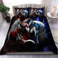 Wolf And Raven Bedding Cover For Norse Bedroom Decor
