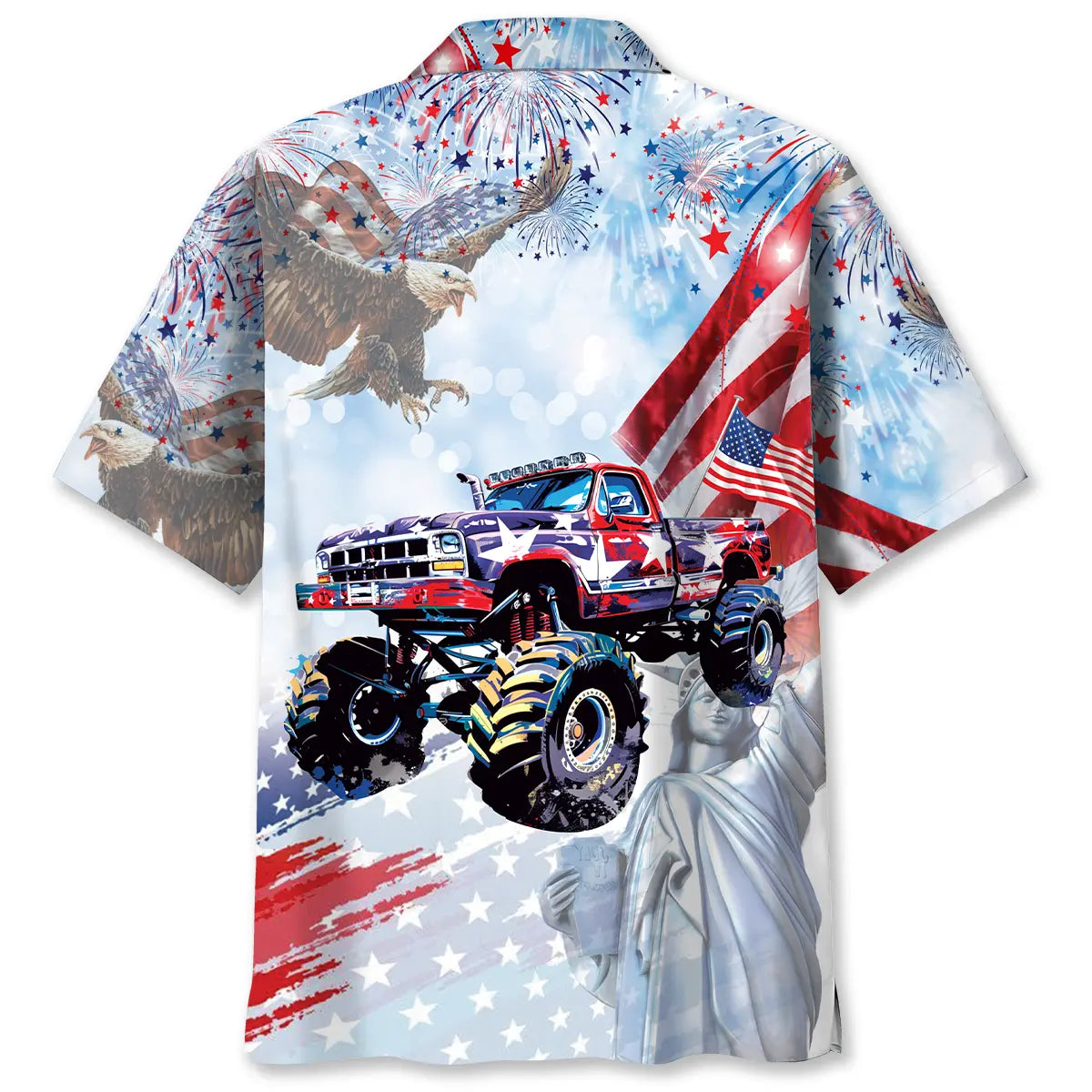 Monster Truck USA Hawaiian Shirt
