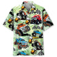 Hawaiian Shirt / Adults / S Monster Trucker And Beer Lover Hawaiian Shirt