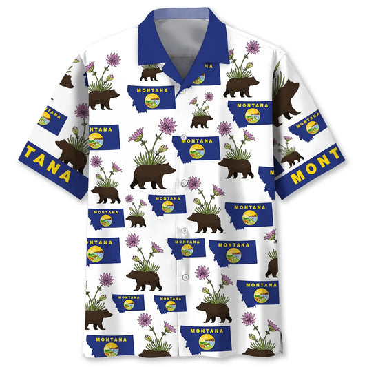 Hawaiian Shirt / Adults / S Montana State Proud Hawaiian Shirt