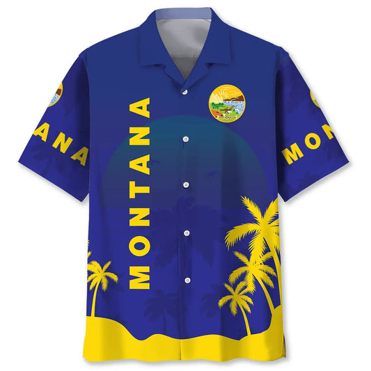 Hawaiian Shirt / Adults / S Montana State Proud Hawaiian Shirt