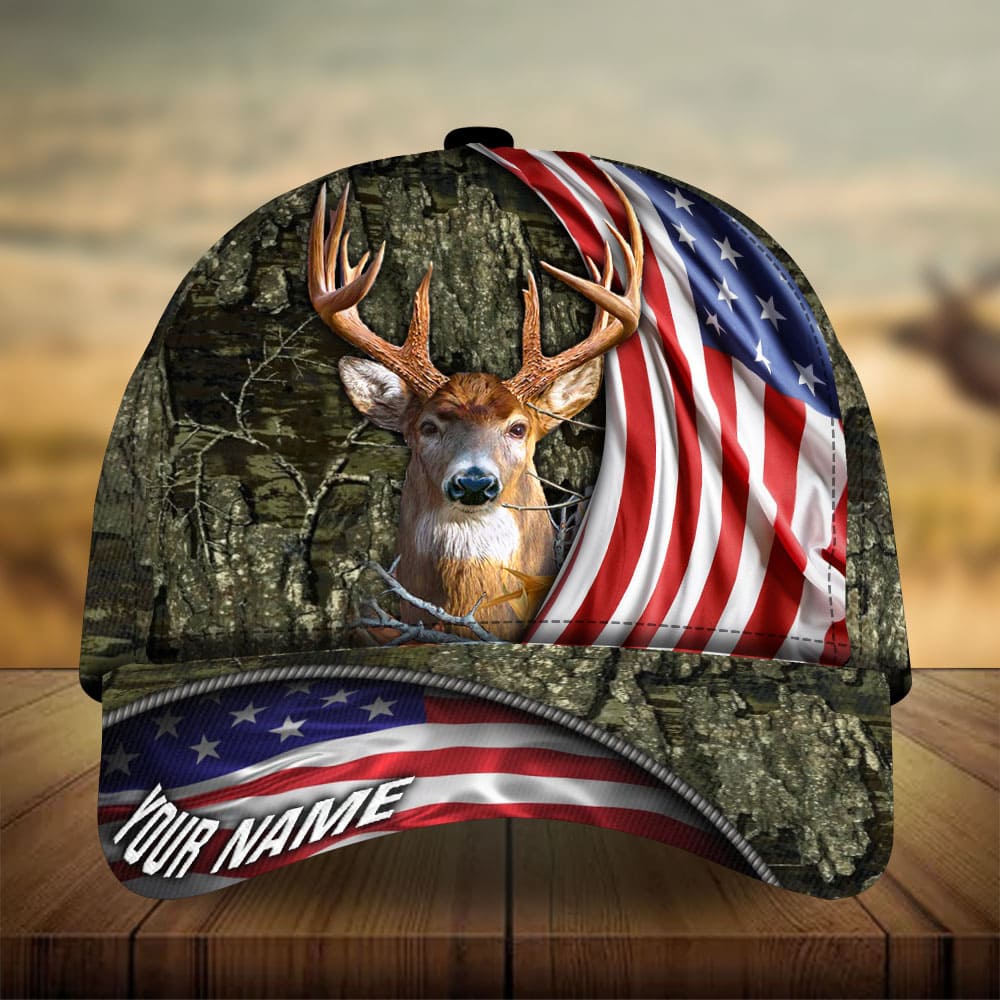 Premium New US Deer Hunting Personalized – Classic Cap
