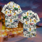 Motocross Duck Unisex Hawaiian Shirt Aloha Shirt Summer Vibe Dirt Bike and Fancy Duck Pattern
