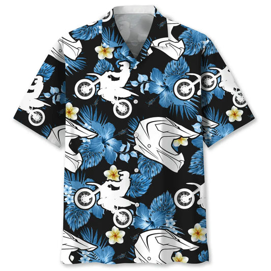 Hawaiian Shirt / Adults / S Motocross Nature Hawaiian Shirt