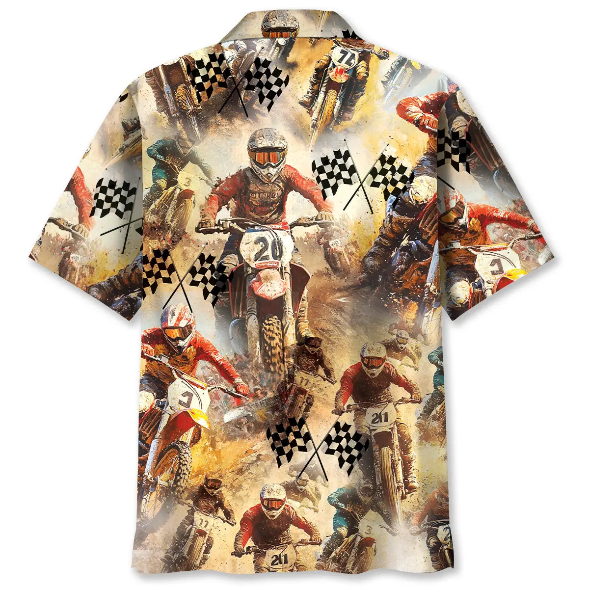 Motocross Racing Vintage Hawaiian Shirt