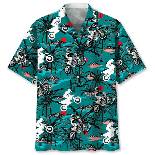 Hawaiian Shirt / Adults / S Motocross Vintage Hawaiian Shirt