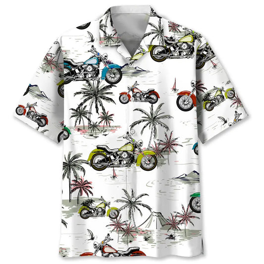 Hawaiian Shirt / Adults / S Motorcycle Coconut Hawaiian Shirt