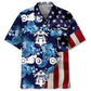 Hawaiian Shirt / Adults / S Motorcycle Tropical Us Flag Hawaiian Shirt