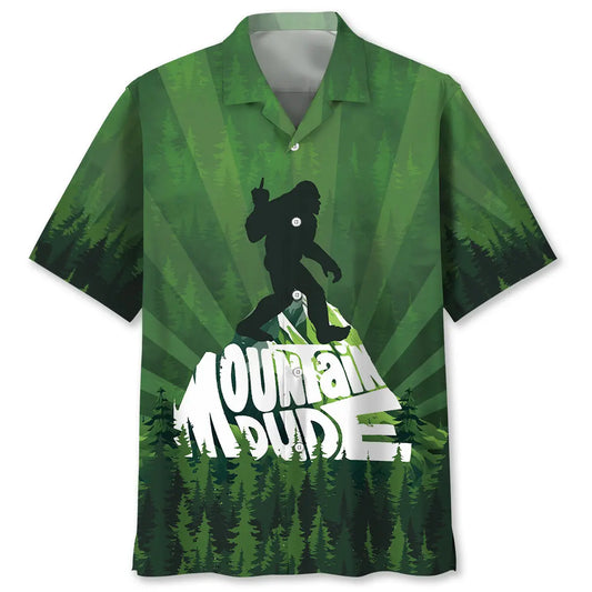 Hawaiian Shirt / Adults / S Mountain Bigfoot Hawaiian Shirt