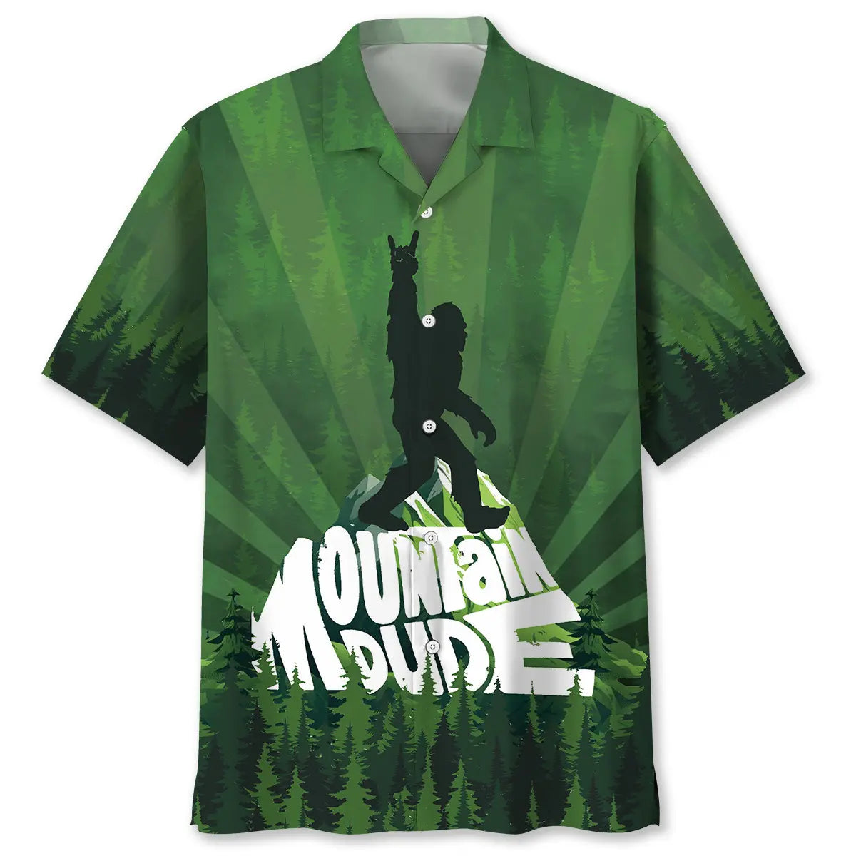 Hawaiian Shirt / Adults / S Mountain Bigfoot Hawaiian Shirt