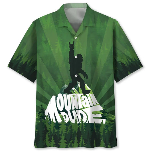 Hawaiian Shirt / Adults / S Mountain Bigfoot Hawaiian Shirt