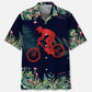 Hawaiian Shirt / Adults / S Mountain Bike Tropical Leaf Hawaiian Shirt