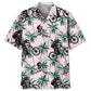 Hawaiian Shirt / Adults / S Mountain Bike Tropical Pink Hawaiian Shirt