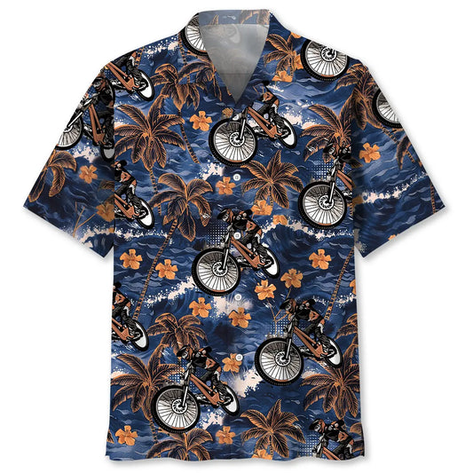 Hawaiian Shirt / Adults / S Mountain Bike Tropical Vintage Hawaiian Shirt