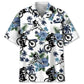 Hawaiian Shirt / Adults / S Mountain Bike White Nature Hawaiian Shirt