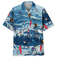 Hawaiian Shirt / Adults / S Mountain Skiing Hawaiian Shirt
