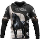 Love Horse All Over Print Art – 3D Hoodie