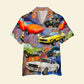 Hawaiian Shirt / Adults / S Muscle Car Unisex Hawaiian Shirt Aloha Shirt Summer Vibe Cars With Colorful Pattern