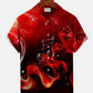 Hawaiian Shirt / Adults / S Music Instrument Men's Button Down Hawaiian Shirt