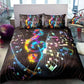 Music Is Life Bedding Cover For Boho Bedroom Decor